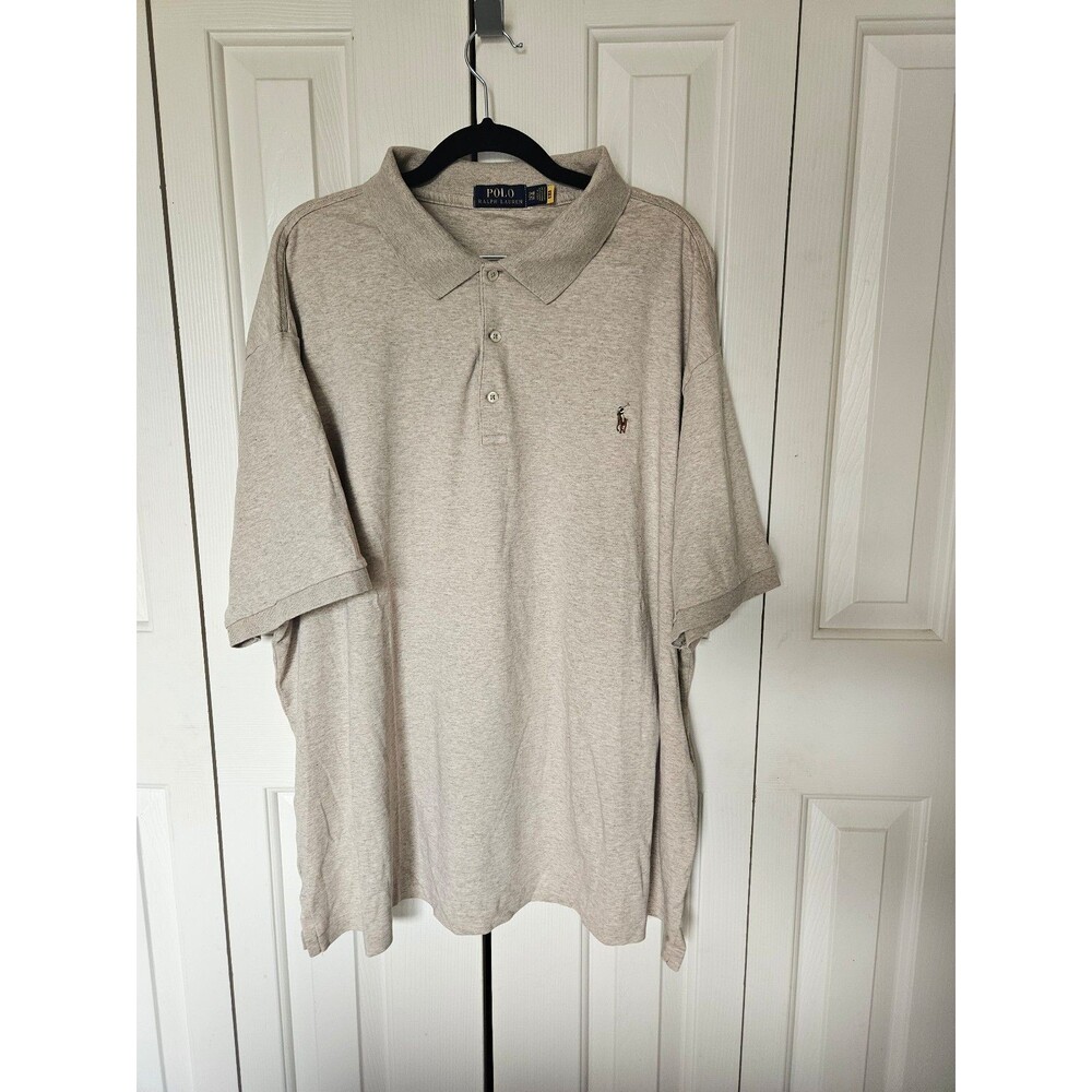 Polo Ralph Lauren classic soft touch collared polo tan beige 3XB XXXL big & tall